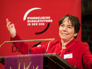 Sprach das Grußwort auf der Jubiläumsfeier der ESS EKD: Dr. Margot Käßmann.